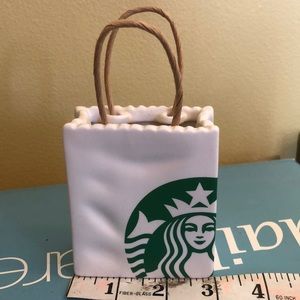 Starbucks Ceramic Gift Card Holder Stir Stick Holder